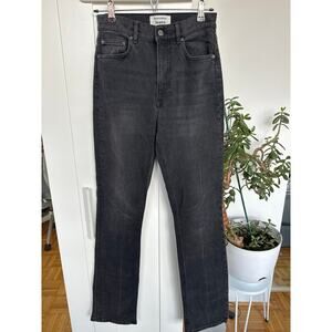 Reformation High Rise Black Erie Wash Women's Bootcut Jeans, Size 26, Like New